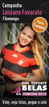 Laisiane Favarato (Flamengo) para campeã do Belas da Torcida 2012 - UOL Esporte. Vote, veja fotos, pegue o selo