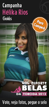 Hélika Rios (Goiás) para campeã do Belas da Torcida 2012 - UOL Esporte. Vote, veja fotos, pegue o selo