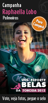 Raphaella Lobo (Palmeiras) para campeã do Belas da Torcida 2012 - UOL Esporte. Vote, veja fotos, pegue o selo