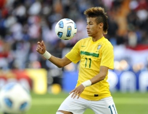 O atacante do Santos e da seleção brasileira, Neymar