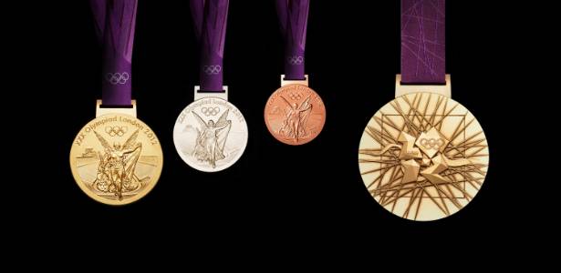 Medalhas terão 8,5cm de diâmetro, 400g de peso, mas apenas 1,34% de ouro