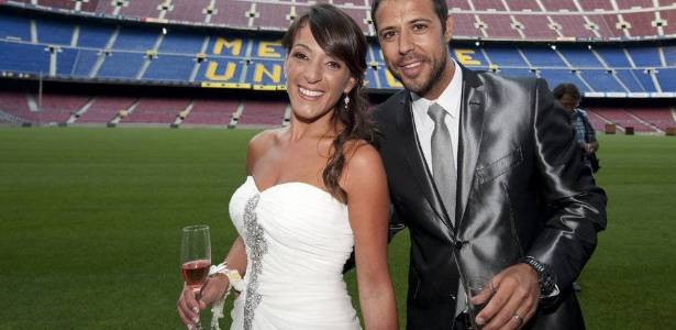 Ibán Anglada e Sigrid Sans escolheram o Camp Nou para oficializar união