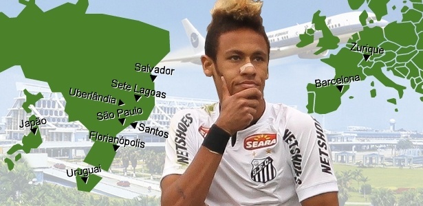 Neymar aproveitou tempo para cumprir comprimissos profissionais e também se divertiu