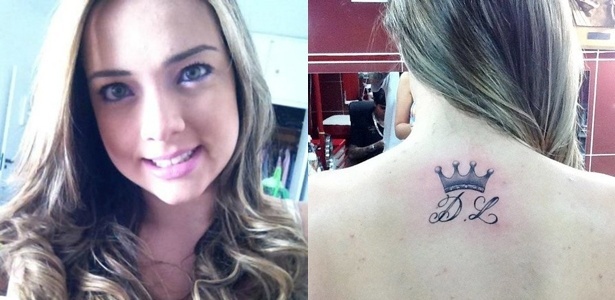 Carolina Dantas, mãe de Davi Lucca, tem tatuagem com as iniciais do filho