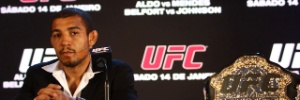 ufc rio: José Aldo troca videogame pela academia e treina de madrugada por fuso do UFC Rio 