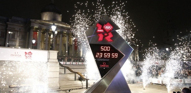 Relógio com contagem regressiva foi inaugurado em Londres na 2ª, mas já parou - REUTERS/Andrew Winning 