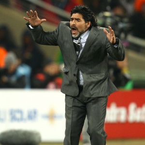Maradona foi agressivo com santistas - Richard Heathcote/Getty Images