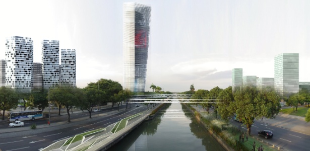 Projeto vencedor do Porto Olímpico, do arquiteto brasileiro João Pedro Backheuser