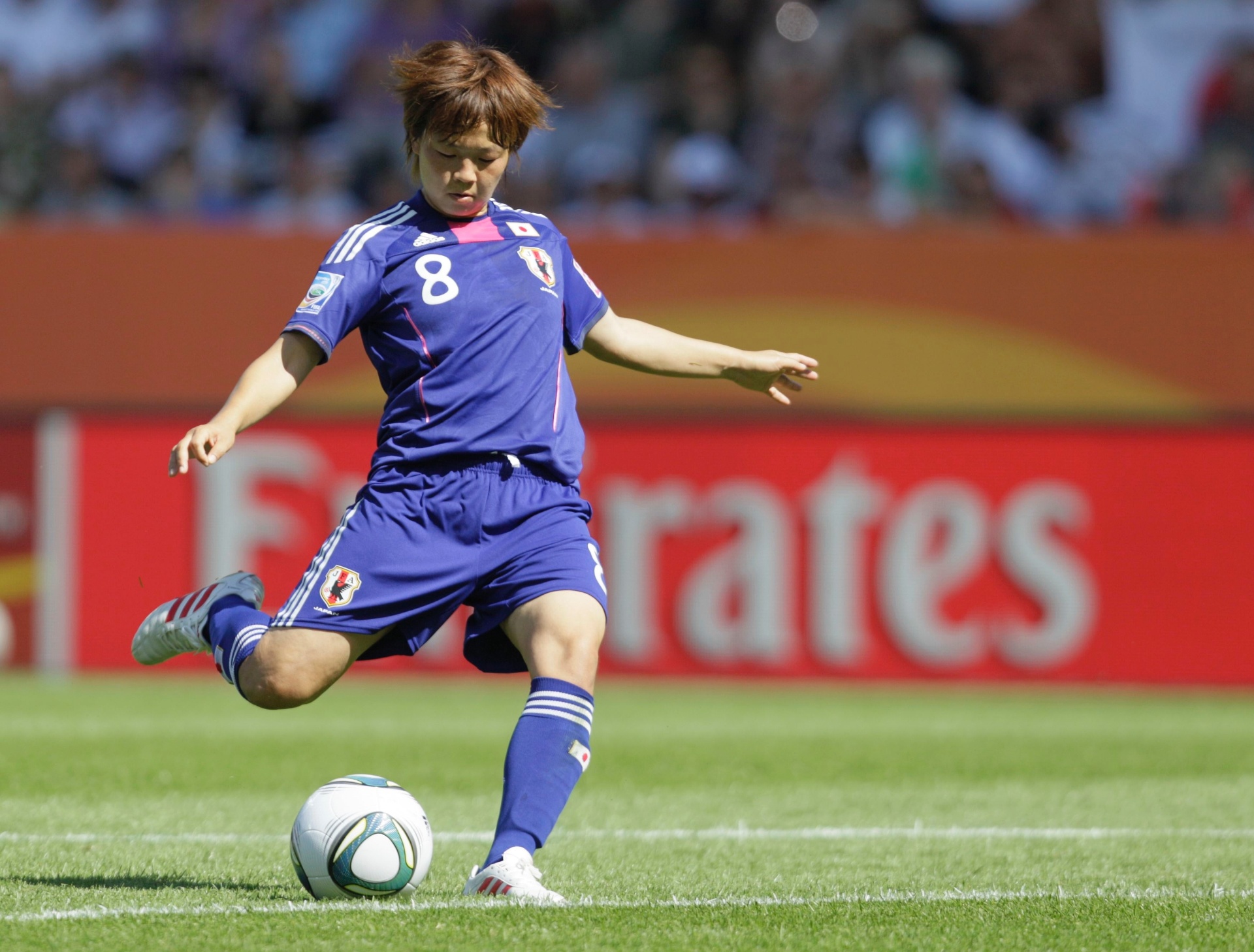 Aya Miyama foi uma das responsáveis por conduzir o Japão até a final da Copa do Mundo feminina - Wolfgang Rattay/Reuters