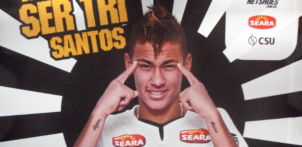 "Japonês", Neymar participa de campanha do Santos sobre o Mundial de Clubes - João Henrique Marques/UOL