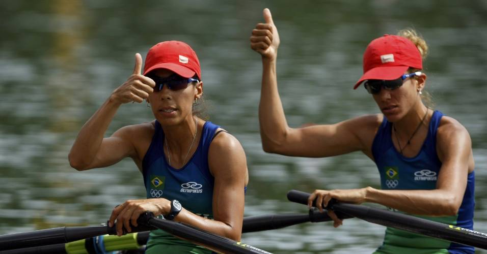 Camila Carvalho (dir) e Luciana Granato estiveram nas Olimpíadas de Pequim 