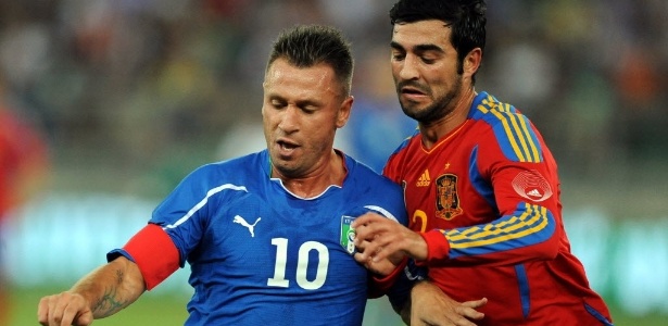 Cassano (e) disse que "não esperava haver gays" na seleção italiana que joga a Euro-12