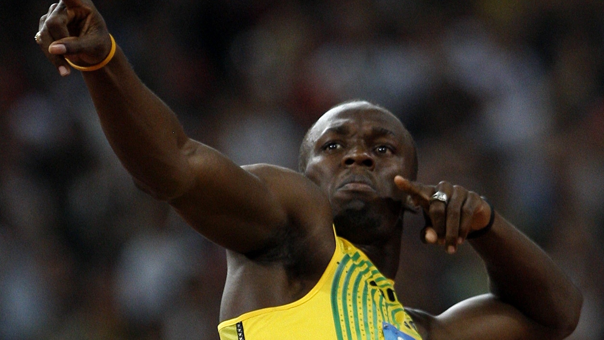 O velocista jamaicano Usain Bolt, apelidado de 
