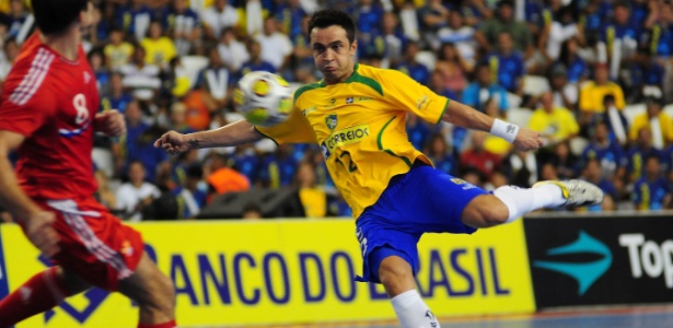 Falcão marcou um gol de peito e garantiu a conquista brasileira - Cristiano Borges/CBFS