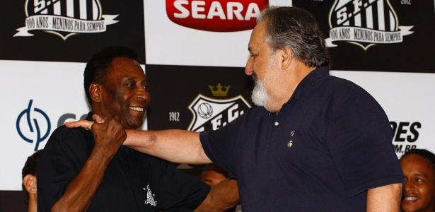 Pelé foi o embaixador do Santos em 2012, ano em que o clube comemorou o centenário  - Ricardo Saibun / Divulgação Santos FC 