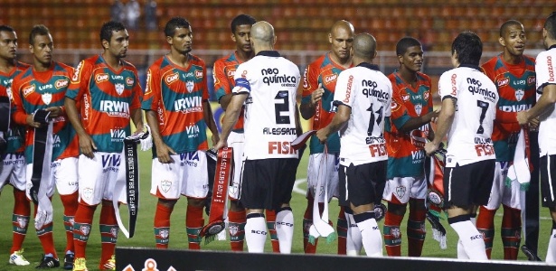 No jogo das faixas em janeiro, a Lusa venceu o Corinthians por 1 a 0 no Pacaembu - Rubens Cavallari/Folhapress