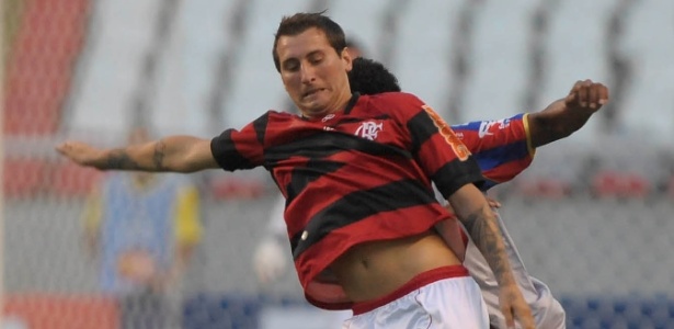 Darío Bottinelli foi o único titular do Flamengo em ação no jogo contra o Bonsucesso - André Portugal/ VIPCOMM