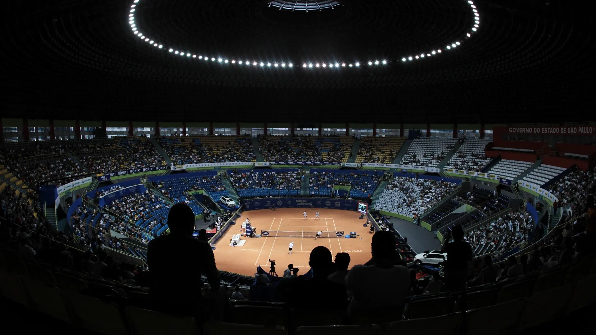 Final de duplas do Aberto do Brasil. O brasileiro André Sá e o eslovaco Michal Mertinak enfretam o brasileiro  Bruno Soares e o norte-americano Eric Butorac neste domingo, em São Paulo - Rodrigo Paiva/UOL