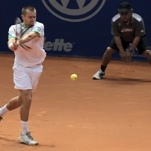 Final de duplas do Aberto do Brasil. O brasileiro André Sá e o eslovaco Michal Mertinak enfrentam o brasileiro  Bruno Soares e o norte-americano Eric Butorac neste domingo, em São Paulo - Rodrigo Paiva/UOL