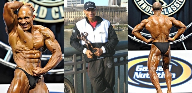 Amado Moura levou o troféu de segundo lugar porque rival era 5cm menor - Montagem