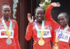 Quênia leva ouro, prata e bronze na maratona feminina e faz história em Daegu