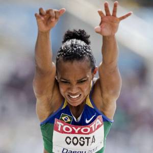 Keila Costa ficou seu trabalho no salto triplo e atingiu índice para Londres com a marca de 14,20m