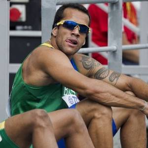 Bruno Lins foi finalista dos 200 m em Daegu. A vitória ficou com o jamaicano Usain Bolt - EFE/Emilio Naranjo