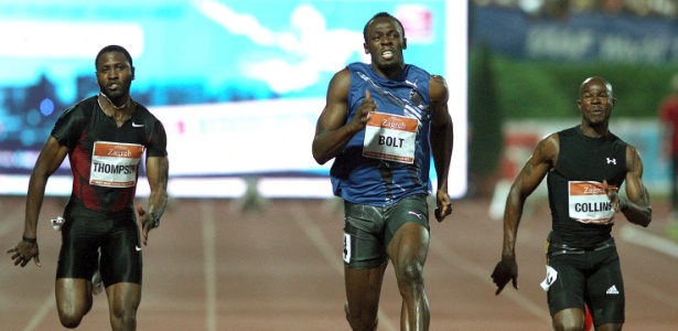 Bolt volta a vencer final dos 100m, após fracasso em Daegu, com tempo de 9s85 - EFE/Antonio Bat