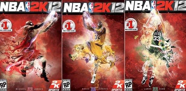 Michael Jordan, Magic Johnson e Larry Bird são estrelas do game da NBA em 2012 - Divulgação