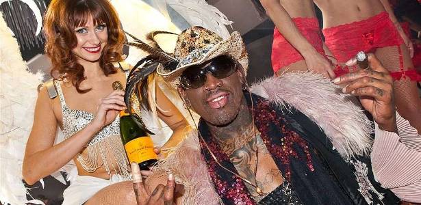 Conhecido por sua extravagância, Rodman estaria com problemas financeiros - Reprodução/Las Vegas Sun