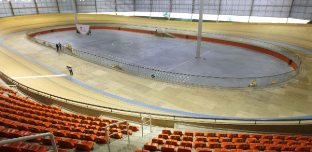Velódromo do Pan de 2007 quando ainda estava aberto para uso de atletas