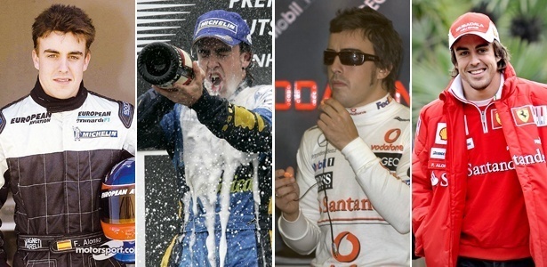 Com passagens por Minardi, Renault, McLaren e Ferrari, Alonso busca o tri em 2011 - Arte/UOL