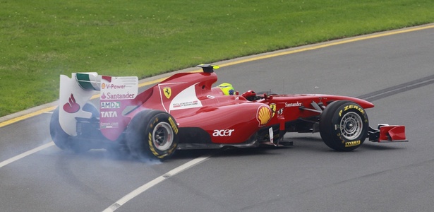 Felipe Massa roda durante o treino de classificação para o Grande Prêmio da Austrália - Mark Horsburgh/Reuters