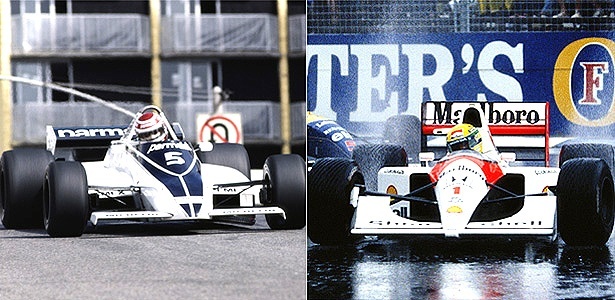 Títulos de Nelson Piquet em 1981 e Ayrton Senna em 1991 são homenageados em SP - Don Morley/Getty Images e Pascal Rondeau/Getty Images