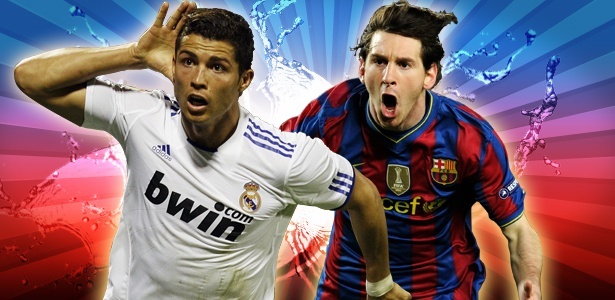 Cristiano Ronaldo x Messi: duelo dos principais jogadores do futebol espanhol - Arte UOL