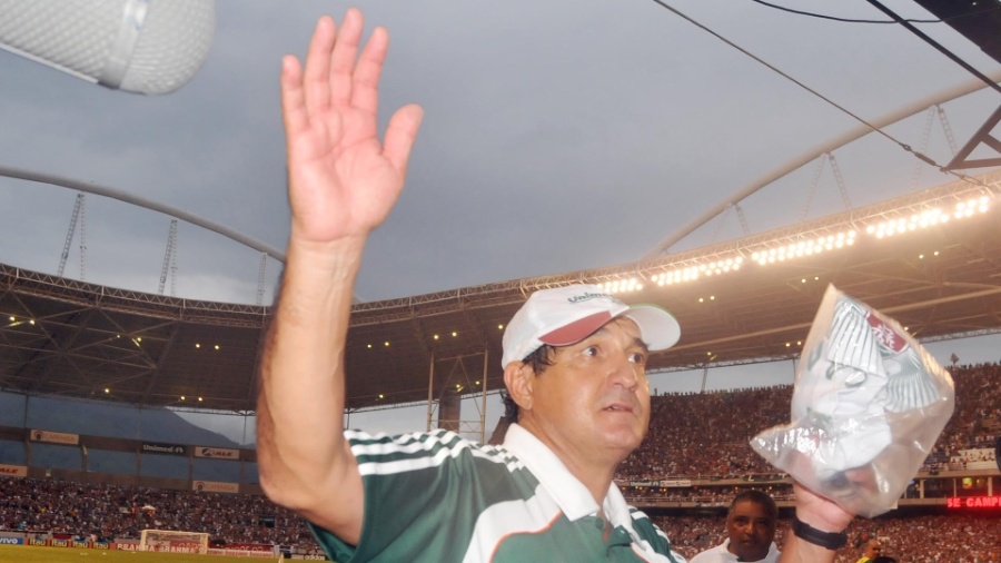 Muricy Ramalho comemora a conquista do título brasileiro pelo Fluminense - Photocamera/Divulgação
