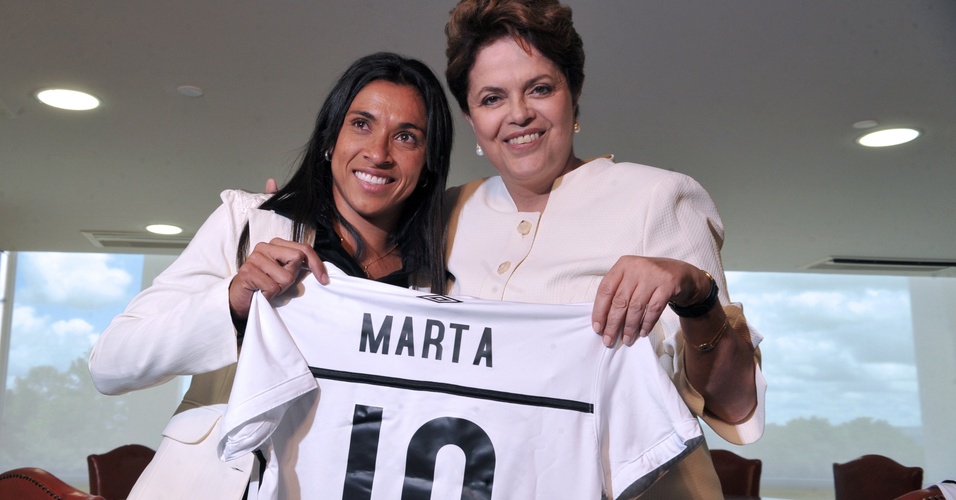 Dilma Rousseff recebe Marta no Palácio do Planalto
