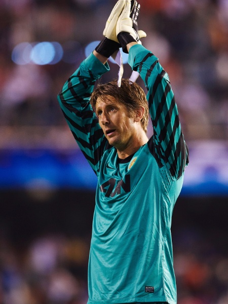 Edwin Van der Sar, goleiro do Manchester United