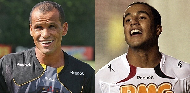 Rivaldo (e) e Lucas, jogadores do São Paulo