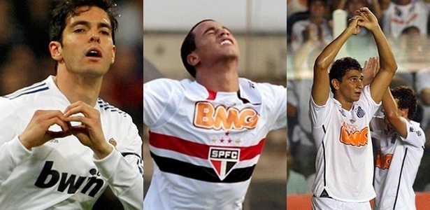 Kaká, Lucas e Ganso estariam na mira do Milan