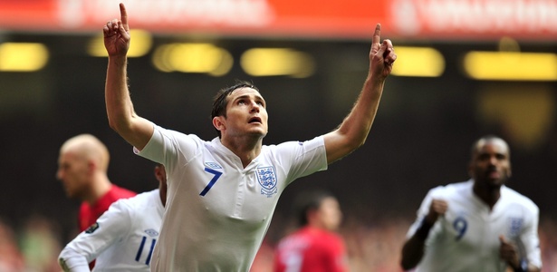 Meia inglês Lampard será importante desfalque na seleção inglesa no torneio - AFP