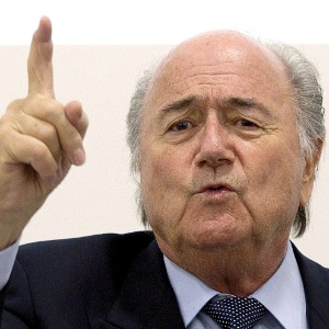 O suo Joseph Sepp Blatter concorre mais uma vez ao cargo de mandatrio da Fifa