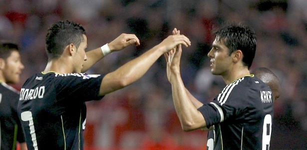 Cristiano Ronaldo e Kaká chegaram juntos ao Real, mas português ofuscou o brasileiro - Juan Ferreras/EFE