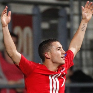Eden Hazard, jogador do Lille, comemora gol contra o Nancy - Vincent Kessler/Reuters