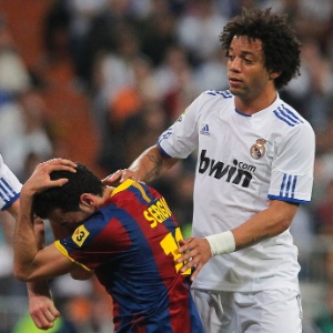 Real Madrid acusou Busquets de xingar Marcelo de "macaco"; Uefa indeferiu acusação  - Andres Kudacki/AP