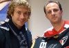 Lugano e Rogério Ceni no CT do São Paulo (04/06/2011) - Site oficial do São Paulo