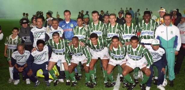 Palmeiras de 1996 fez 102 gols em 30 jogos: média de 3,4 gols por partida - Eduardo Knapp/Folhapress