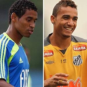 Convocados para o Mundial sub-20, Gabriel Silva (e) e Danilo foram liberados pela CBF para defender Palmeiras e Santos, respectivamente, no clássico deste domingo no Pacaembu, às 18h30 - Arte UOL