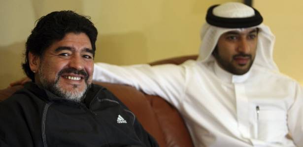 Maradona é o atual técnico do Al Wasl e tem contrato de duas temporadas com o clube - REUTERS/Mosab Omar (