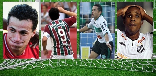 Artilheiros Fred e Borges também chamaram atenção com gols por Fluminense e Santos - Arte UOL